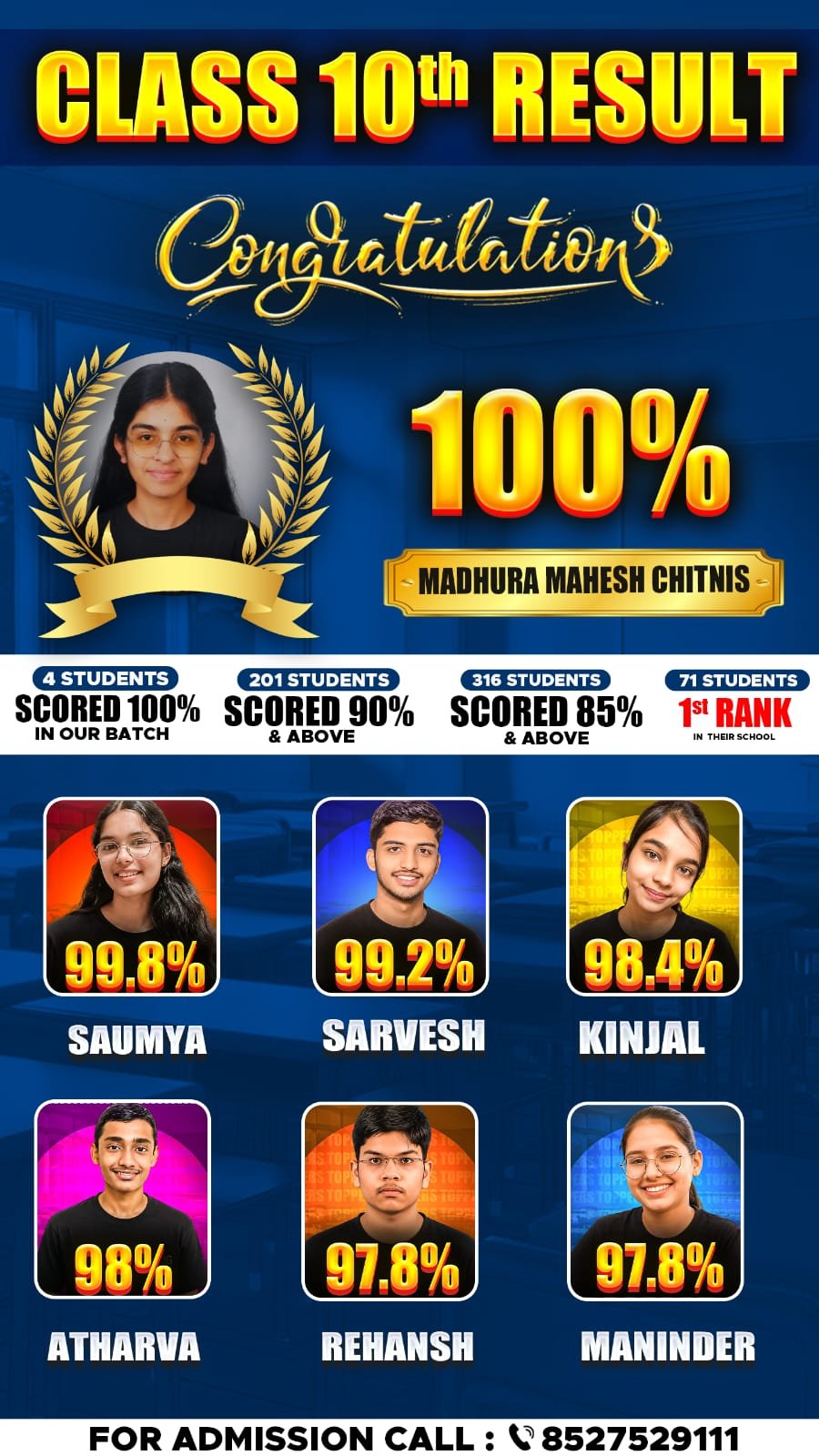 Class 10 Result 2026 - Madhura Mahesh Chitnis 100%